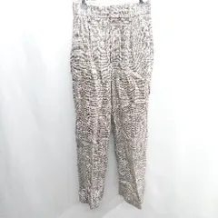 ◇ ⊇ UNITED ARROWS ユナイテッドアローズ チェック柄 スラックスパンツ サイズ34 ブラウン レディース E  【1409100035438】
