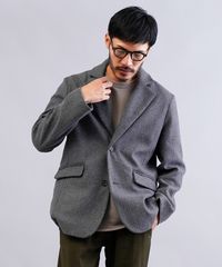 マーガレットハウエル【L】ウールテーラードジャケット キュプラ 