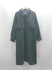 ◇ ⊇ classicalelf 2wayスタンドカラーボリュームスリーブニット 長袖 モッサトレンチコート サイズM ブラック レディース E  【1503060045008】