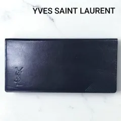 美品✨️　YVES SAINT LAURENT　イヴサンローラン　ビンテージ　YSLロゴ　フルレザー　長財布　長札入れ