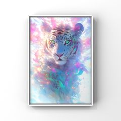 トライバルアート タイガー トライブ デジタル アート フォト ポスター A4 サイズ アートパネル アートボード