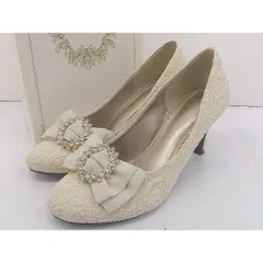 ◇ ◎ Dorry Doll ドリードール ラウンドトゥ レース ハイヒール パンプス サイズM ライトベージュ レディース  【1202160005102】