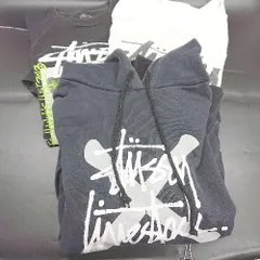 ◇ Θ 《 STUSSY ステューシー まとめ売り3点セット パーカー Tシャツ メンズ 》 E  【1504240000558】