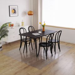 新品 XinGe ダイニングマット クリア PVC 床 保護シート 180*200cm 厚さ1.5mm 特大サイズ 床を保護するダイニングマット 超大判 カーペットプロテクターマット クリアマット テーブルマットおしゃれ 滑り止め 汚れ防止 床暖房対応 お手入