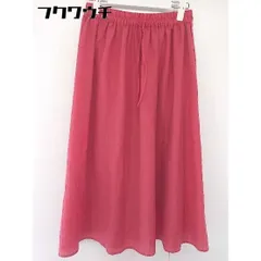 ◇ SM2 サマンサ モスモス ウエストゴム ロング フレア スカート サイズF レッド レディース  【中古】 【1107290005155】