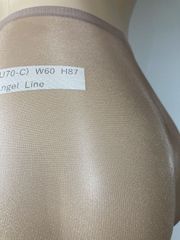 6250002オイルシャインオールスルーストッキング0デニール超光沢センター補強ナシ栗色スパンデックス高配合36.9％