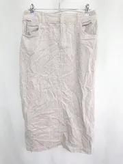 ◇ LOWRYS FARM ローリーズファーム ロング丈 タイト スカート サイズL グレージュ レディース E  【1407180056435】