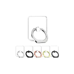 【新品】 Prv【 雑誌掲載商品！ 粘着重量5kg スマホリング クリア 】 粘着力最強 3Mテープ バンカーリング 緩くなりにくい リング強度最強 透明 薄型 ホールドリング 落下防止リング スタンド機能 タブレットリング 360回転 車 お風呂のフック 0