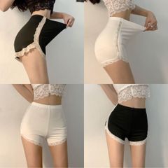 ✨セール中✨L❤︎ホワイト❤︎ペチコートペチパンツ 透け防止 伸縮