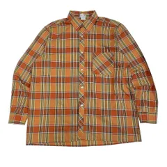 ユーロヴィンテージ 80-90s ヨーロッパシャツ チェック 長袖 XL相当