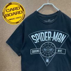 US 헌옷 스파이더 맨 SPIDER-MAN 무비 T 셔츠 마블 MARVEL 반소매 티셔츠 블랙 M