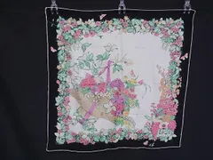 ChristianDior クリスチャンディオール シルク100% 大判 花柄 スカーフ ストール ショール ブラック系×マルチカラー DJ8312