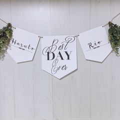 ウェディングガーランド♡結婚式 タペストリー