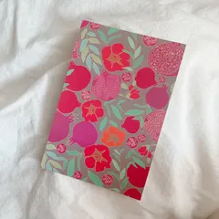 おしゃれに子宝祈願♡ざくろの絵♡北欧風 アート ポストカード 妊娠ジンクス