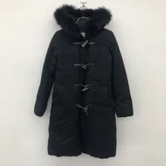 【NATURALBEAUTY】ナチュラルビューティー　ブラック　黒　36　コート　フードあり　アウター　ロングコート　ダッフルコート　レディース
