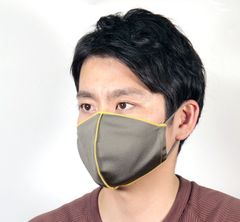ハンドメイド！　スポーツ＆レジャーマスク　日本製　カーキ
