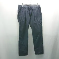 ◇ BEAMS HEART ウエストゴム フロントファスナー ワンタック ストレートパンツ サイズM ネイビー レディース E  【1307260050325】