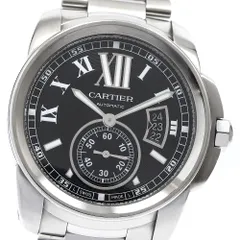 カルティエ CARTIER W7100016 カリブル ドゥ カルティエ スモールセコンド 自動巻き メンズ良品保証書付き_882429