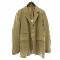 アンダーカバー UNDERCOVER ジュンタカハシ 21SS 高密度Li ZiP ジャケット テーラード シングル 背抜き 麻 リネン 2 M ベージュ /NW2のサムネイル