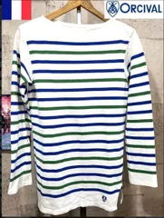 オーシバル ボートネック シャツ フランス製 ボーダー オーチバル Orcival バスクシャツ