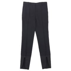 CELINE セリーヌ by Phoebe Philo フィービー期 テーパードデザインパンツ ボトムス レディース シルク ウール ブラック 34
