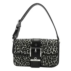 マイケルコース ショルダーバッグ ハラコ レオパード プリント セミショルダー 肩掛け 30T4SBAL2H BLACK MULTI ブティック レディース