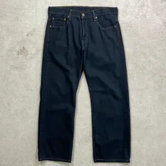 Levi's リーバイス 569 ブラックデニムパンツ ルーズストレート 後染め メンズW33 