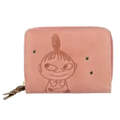 ☆ リトルミイ/ピンク ☆ MOOMIN ムーミン 二つ折り財布 MOOMIN ムーミン 二つ折り財布 折り財布 折りたたみ財布 2つ折り財布 財布 お財布 サイフ レザー 型押し 本革 革 ジャバラ仕様 見やすい 出し入れしやすい 大人 かわいい 可愛い