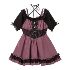 夢展望公式 [新品未使用] シャーリングバストワンピース [パープル] 他カラー別ページ有 dearmylove ワンピース その他ワンピース（半袖） 534284-03