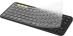 ロジクール K380 / Pebble Keys 2 K380s 用 キーボードカバー 対応 日本語JIS配列, Logi Logicool キーボードカバー スキン 超薄型 防水防塵 高い透明感 TPU材? 保護カバー キースキンのサムネイル
