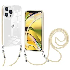 iPhone 11 Pro Max 用 ケース クリア ショルダー iPhone11pro max スマホケース 肩掛け 首かけ 斜めがけ ショルダー ケース 縄掛け カバー 透明 PC背面 TPUバンパー アイフォン11ProMax カバー ストラップ付 0