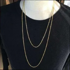 ゴールド チェーンネックレス 2set 60cm＆70cm