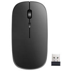 マウスMac ワイヤレス Windows USB PC 静音 MacBook対応 薄型 ワイヤレスマウス ブラック 無線マウス 整備済み品 整備済み品