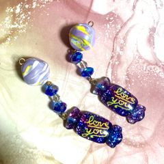Love you ❤︎ キャンディ キラキラ ピアス