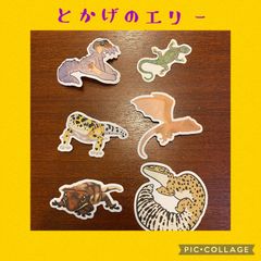 爬虫類シール