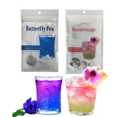 \ 2種❣️ 青いお茶 💙 色が変わる緑茶 / 飲む日焼け止め！ 赤いお茶 各10包 バタフライピー ‪ サンルージュ 緑茶 アントシアニンたっぷり！ノンカフェイン！ミントバタフライピー60包選べます！のサムネイル