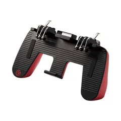 6ボタン / 】 グリップ iPhone/Android 対応 【 ダイレクトタッチアダプター付属 コントローラー FPSゲーム用 スマホゲーム レッド エレコム P-GMGD6B01RD