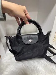 ロンシャン ル プリアージュ エナジー XS トップ ハンドルバッグ ミニ クロスバック ブラック