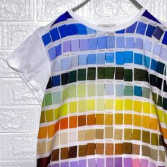 ポールスミス　半袖Tシャツ　マルチカラー　パレット　ホワイト