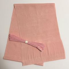 夏物 駒絽 訪問着・紗袋帯・帯揚げ・帯〆４点セット（正絹）未使用＜HH2004＞ 一点限り 帯揚げ 帯締め 2点セット まとめ売り 夏物 絽 地紋