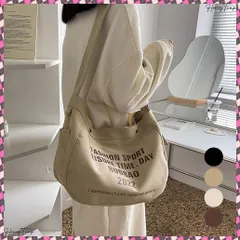 送料無料 キャンバス ショルダーバッグ レディース ロゴ トートバッグ A4 英字プリント 斜めがけかばん 大容量 肩掛けバッグ カジュアル 2WAY 通勤バッグ おしゃれ 布バッグ 大きめ キャンバス トート ワンショルダー 鞄