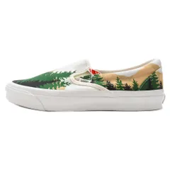 VANS (ヴァンズ) ×キス ボルト OG クラシック スリッポン LX ツリースケープ ローカット スニーカー ホワイト US11/29cm VA0A45JK6CDのサムネイル
