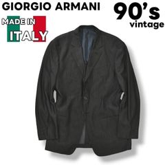 【高級】 90sヴィンテージ イタリア製 ジョルジオ アルマーニ GIORGIO ARMANI シングル 3B テーラードジャケット 50 グレー メンズ