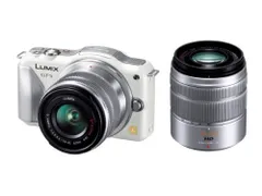 【中古】パナソニック ミラーレス一眼カメラ ルミックス GF5 ダブルズームレンズキット 標準ズームレンズ/望遠ズームレンズ付属 シェルホワイト DMC-GF5WA-W