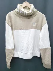 ◇ FILA フィラ 長袖 トレーナー サイズL オフホワイト系 ベージュ レディース P  【1408200012301】