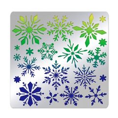 【在庫セール】リサイクル アルバム DIYクラフト 絵図 手帳用 合金製 描画テンプレート ハンドメイド ステンレス製 15.6x15.6cm 雪の?晶 素材 ステンシルシート 1枚入り BENECREAT