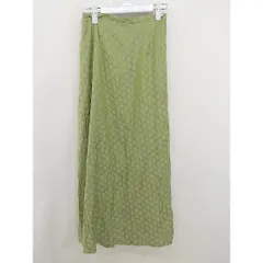 ◇ fifth フィフス 総柄 ロング 台形 スカート サイズM グリーン レディース  【中古】 【1206110000421】