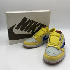 【中古品】NIKE ナイキ × Travis Scott 別注 コラボ WMNS AIR JORDAN 1 RETRO LOW OG CANARY DZ4137-700 ウィメンズ エアジョーダン 1 スニーカー 【160-250716-KS-27-tei】