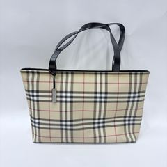 美品】Burberryノバチェック ナイロン 2WAYトートバッグ ベージュ