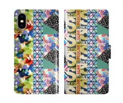 [iPhone12 Mini] iPhone16 Pro ケース スカラー スマホケース 手帳型 iPhone16 Plus ケース アイフォン16 15 14 13 12 11 スマホカバー 全機種対応 手帳 ScoLar フラワー チョウ かわいい 総柄